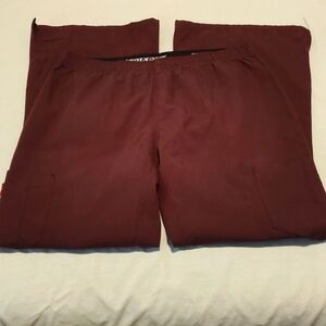 Dickies Maroon Scrub Pants Hospital Nursing Medical Doctor Pockets Size SP #4205